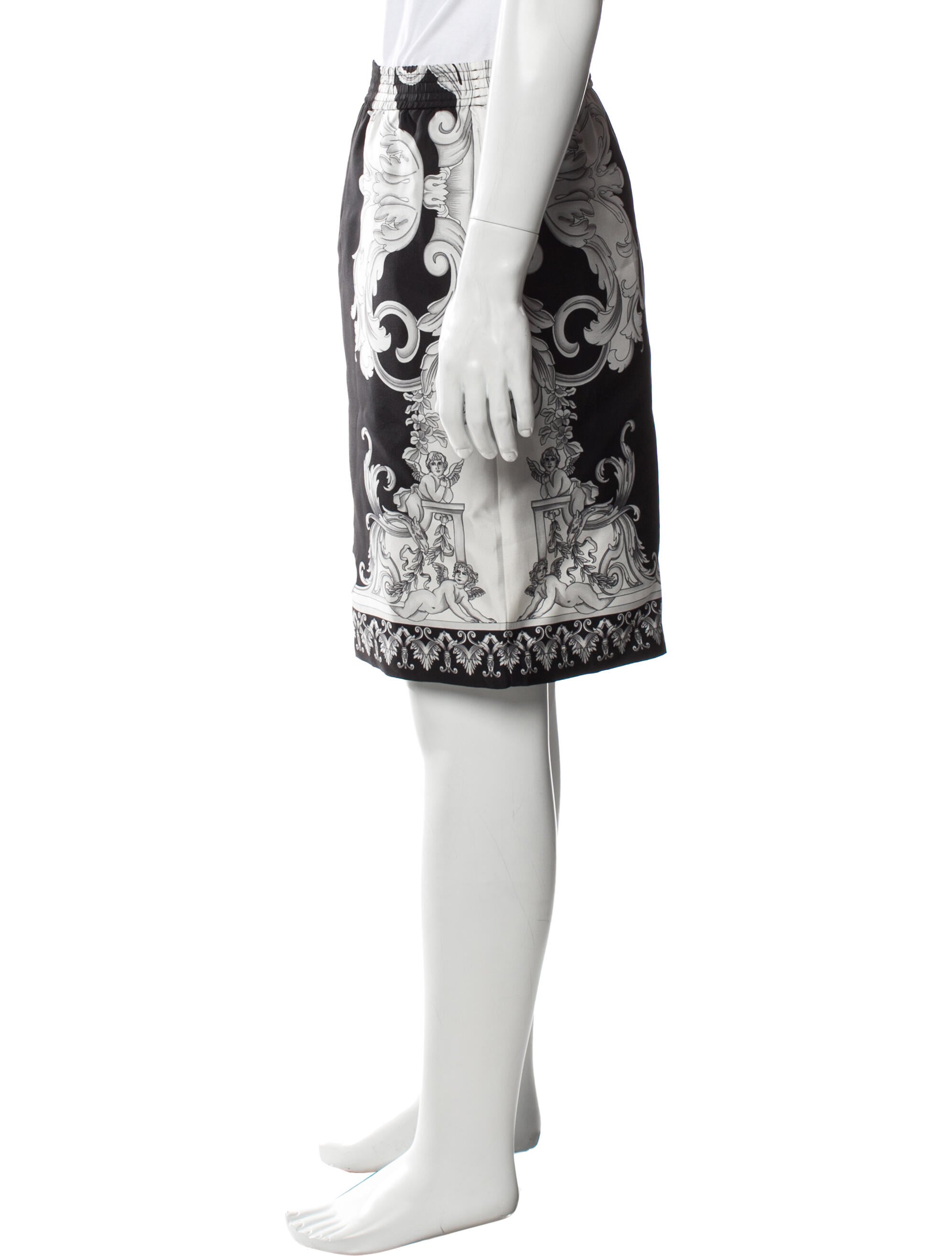 Versace Silk Jogger Shorts w/ Tags