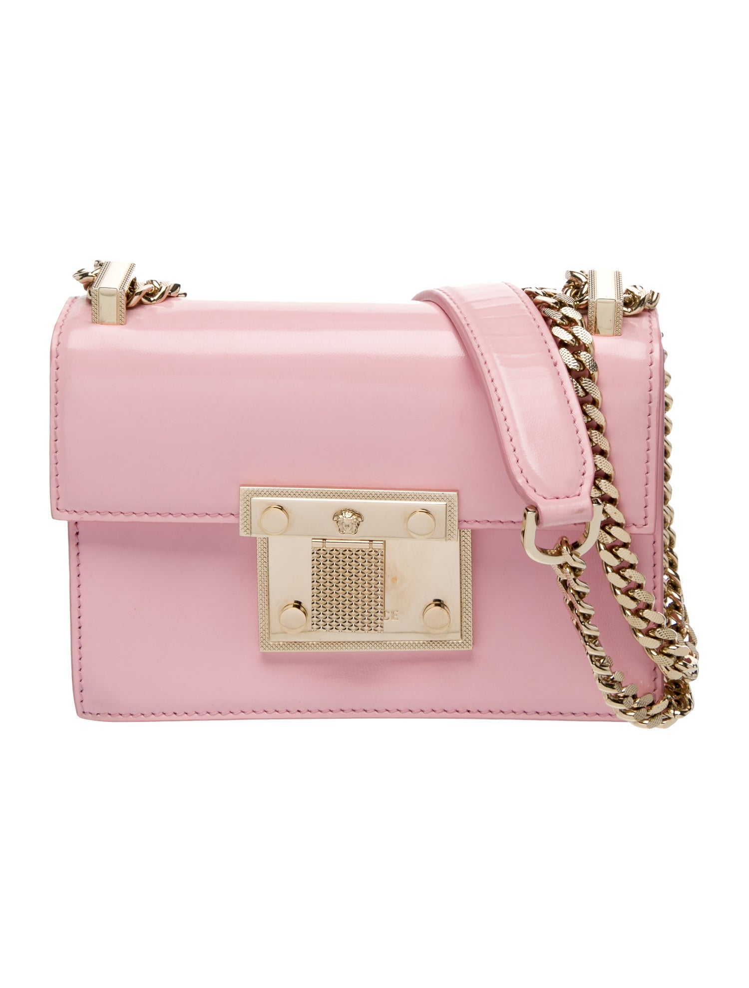 Versace Patent Leather Shoulder Bag