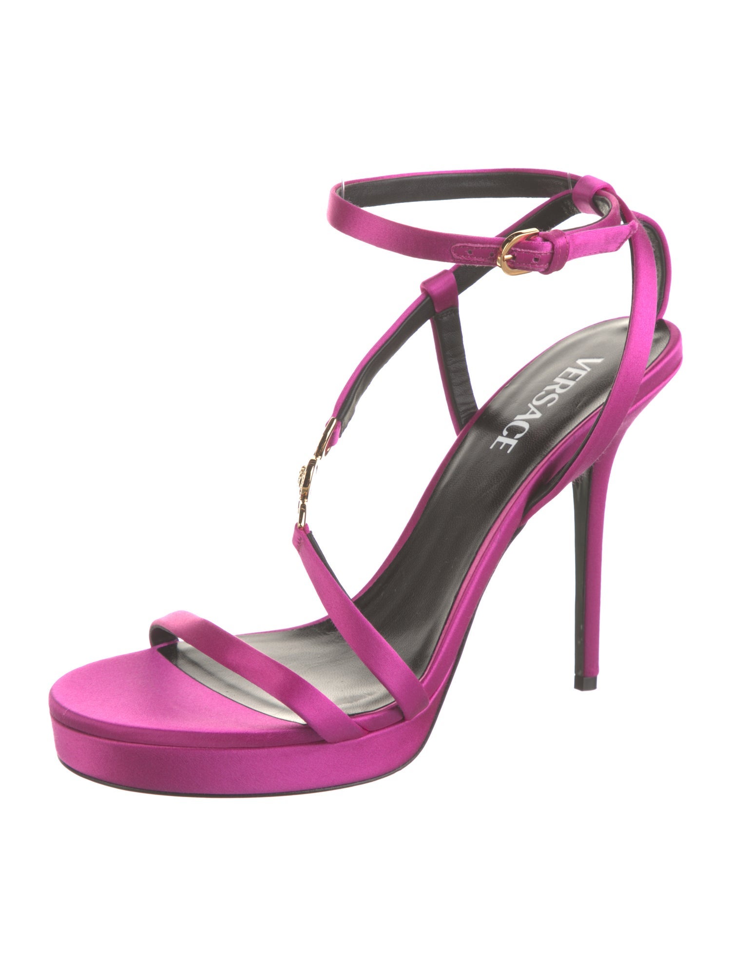 Versace Medusa Insignia Satin Sandals
