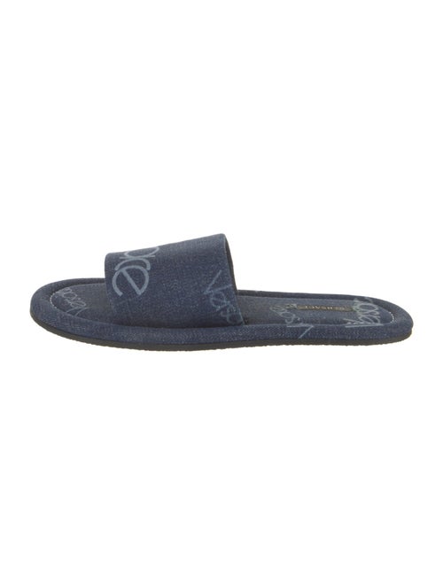 Versace Denim Printed Slides