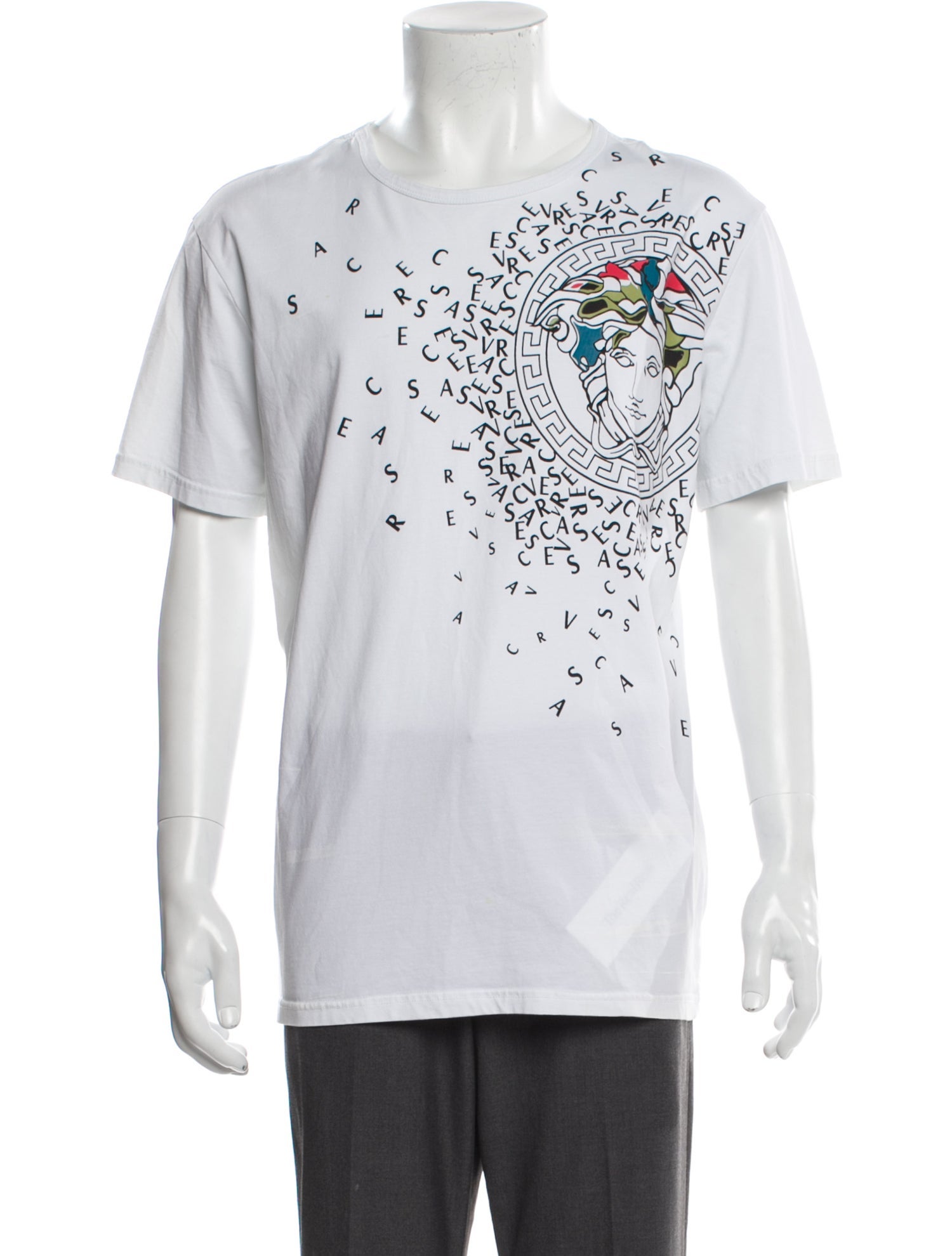 Versace Graphic Print Crew Neck T-Shirt