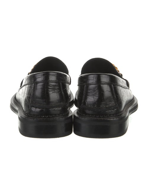 Versace Medusa Insignia Leather Dress Loafers