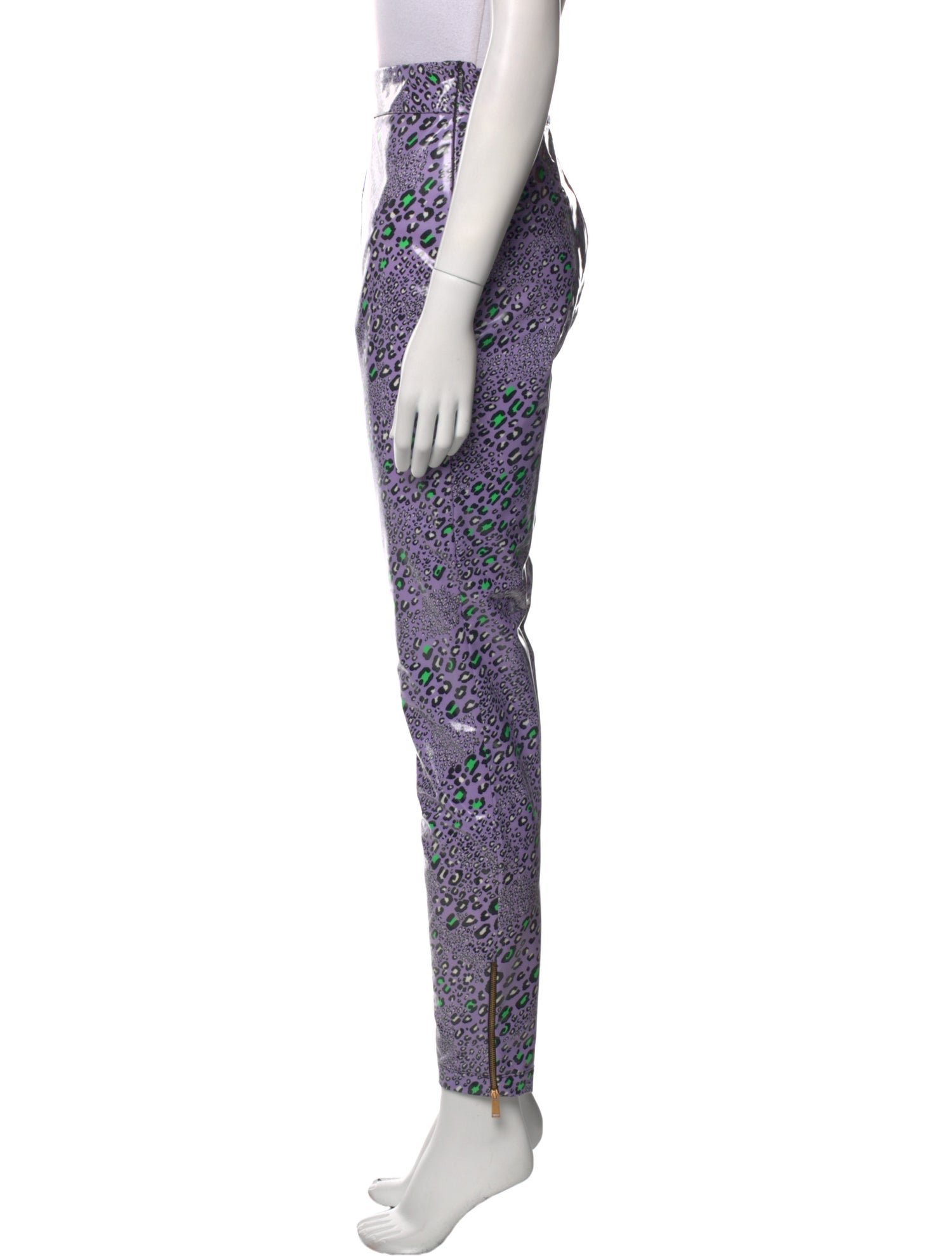 Versace Animal Print Skinny Leg Pants w/ Tags