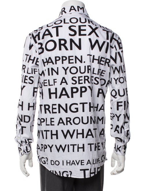 Versace Graphic Print Long Sleeve Shirt