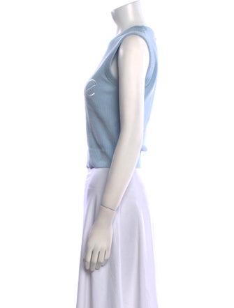 Versace Graphic Print Crew Neck Top