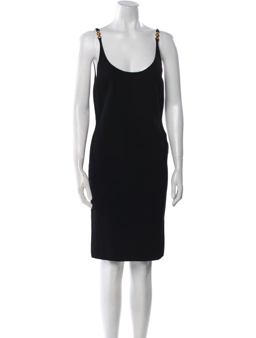 Versace Scoop Neck Mini Dress