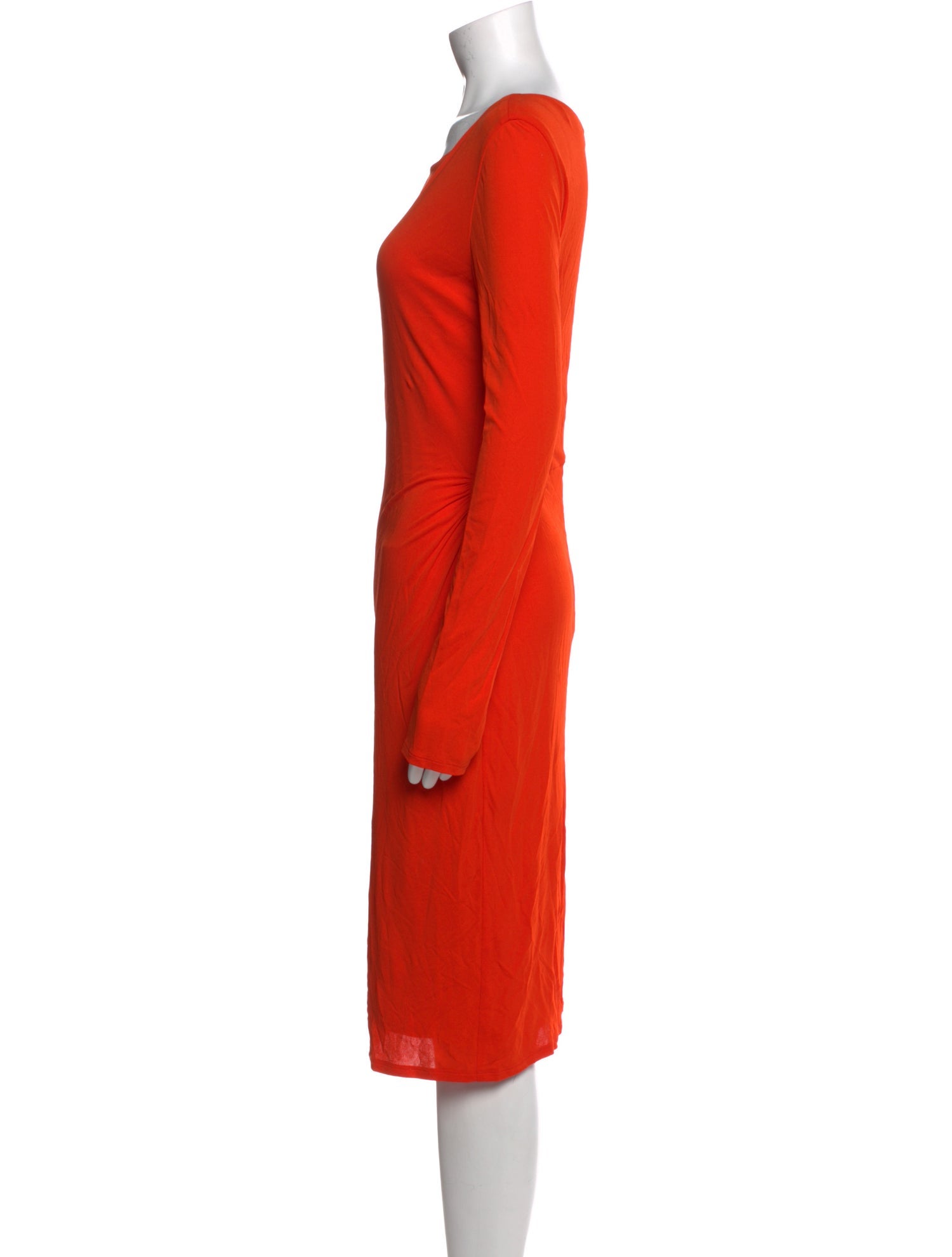 Versace Bateau Neckline Midi Length Dress