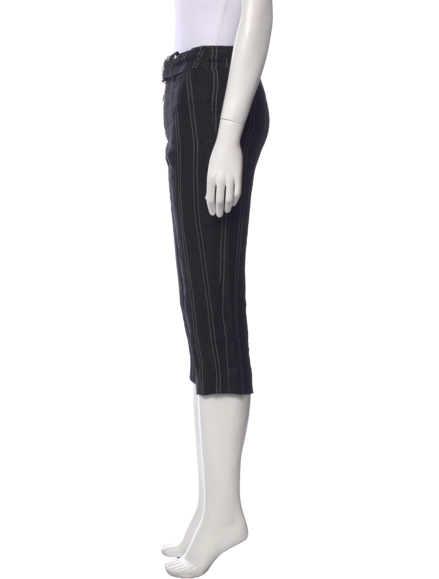 Versace Linen Straight Leg Pants