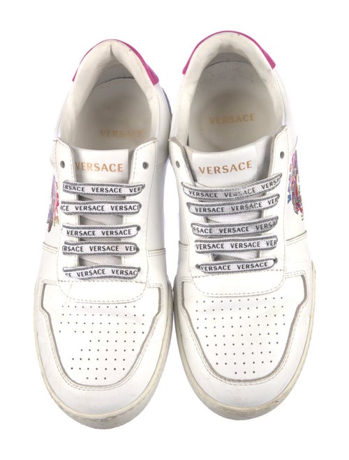 Versace Leather Printed Sneakers
