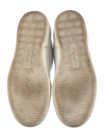 Versace Leather Printed Sneakers