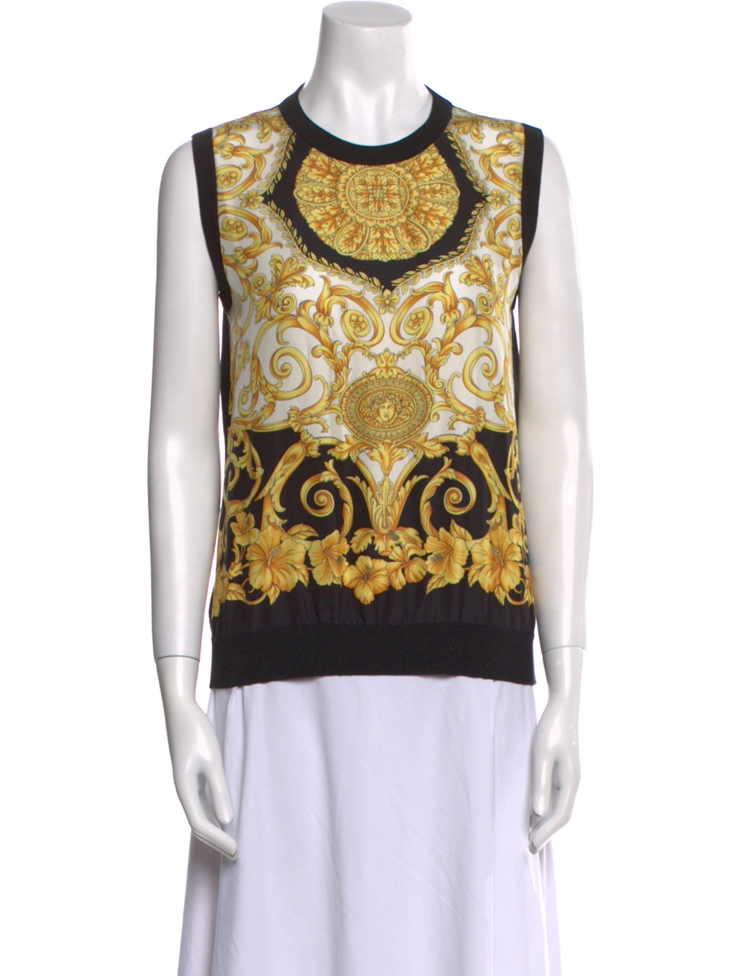 Versace Silk Printed Top
