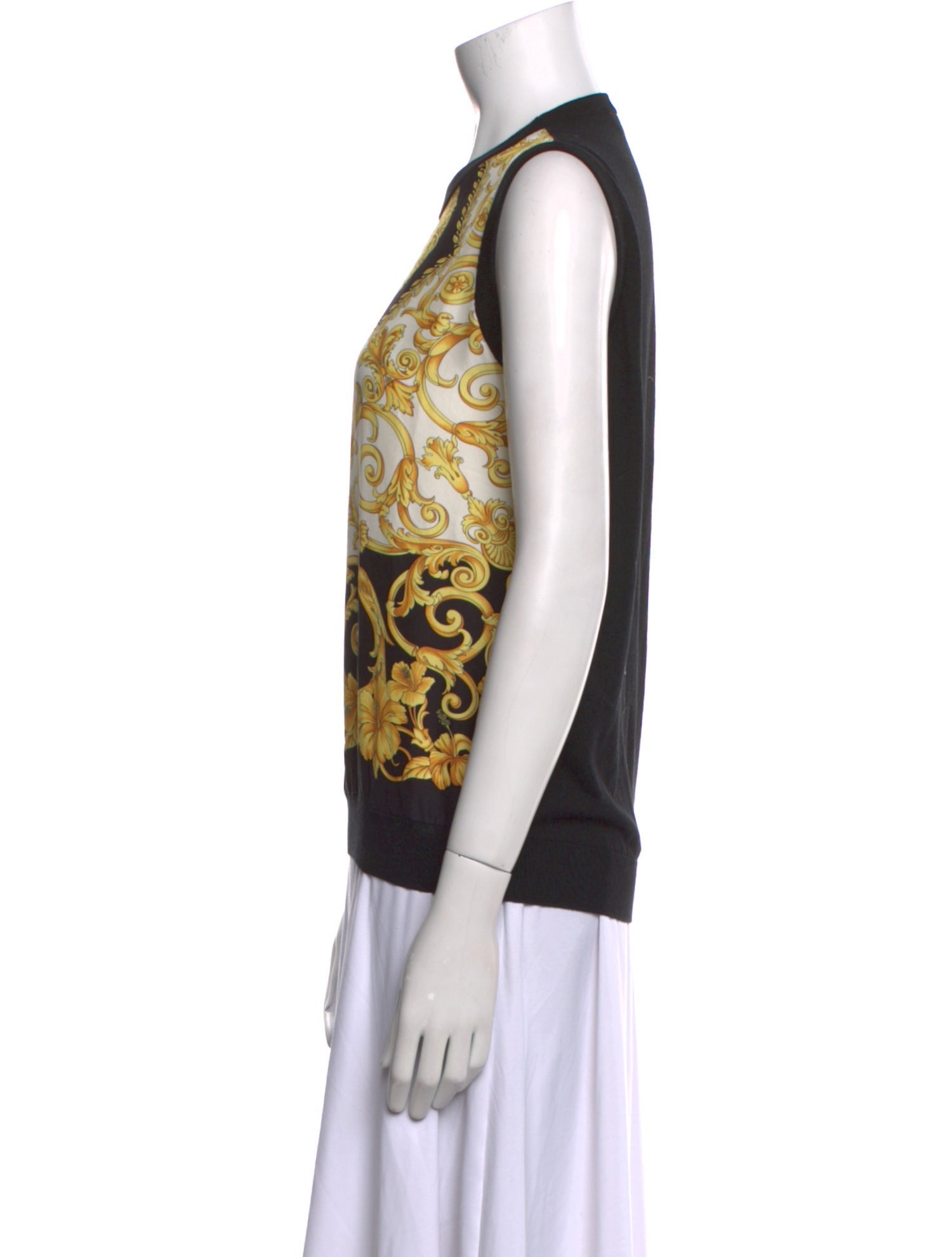 Versace Silk Printed Top