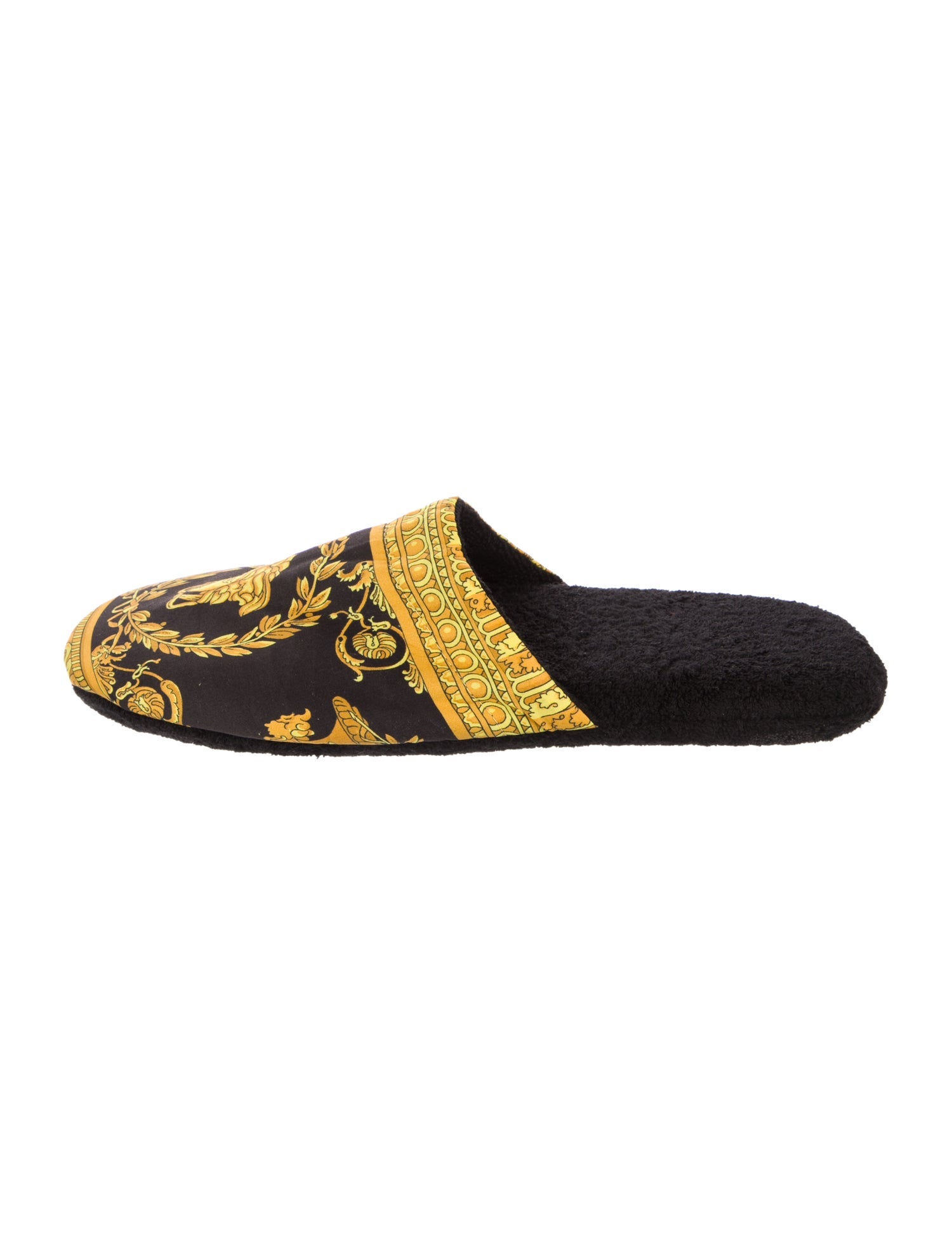Versace Medusa Insignia Terry Cloth Mules w/ Tags
