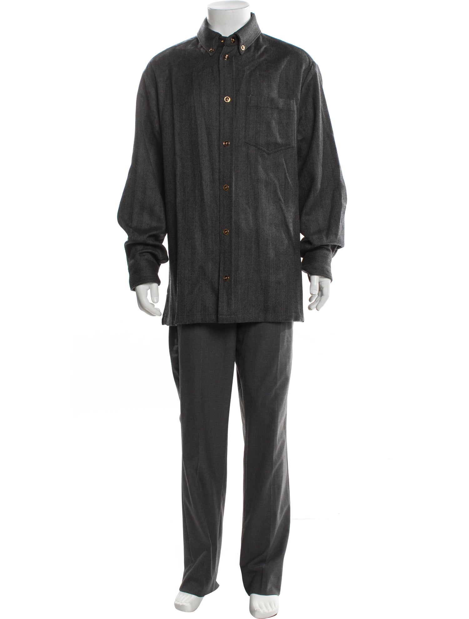 Versace Medusa Insignia Cashmere Shirt w/ Tags