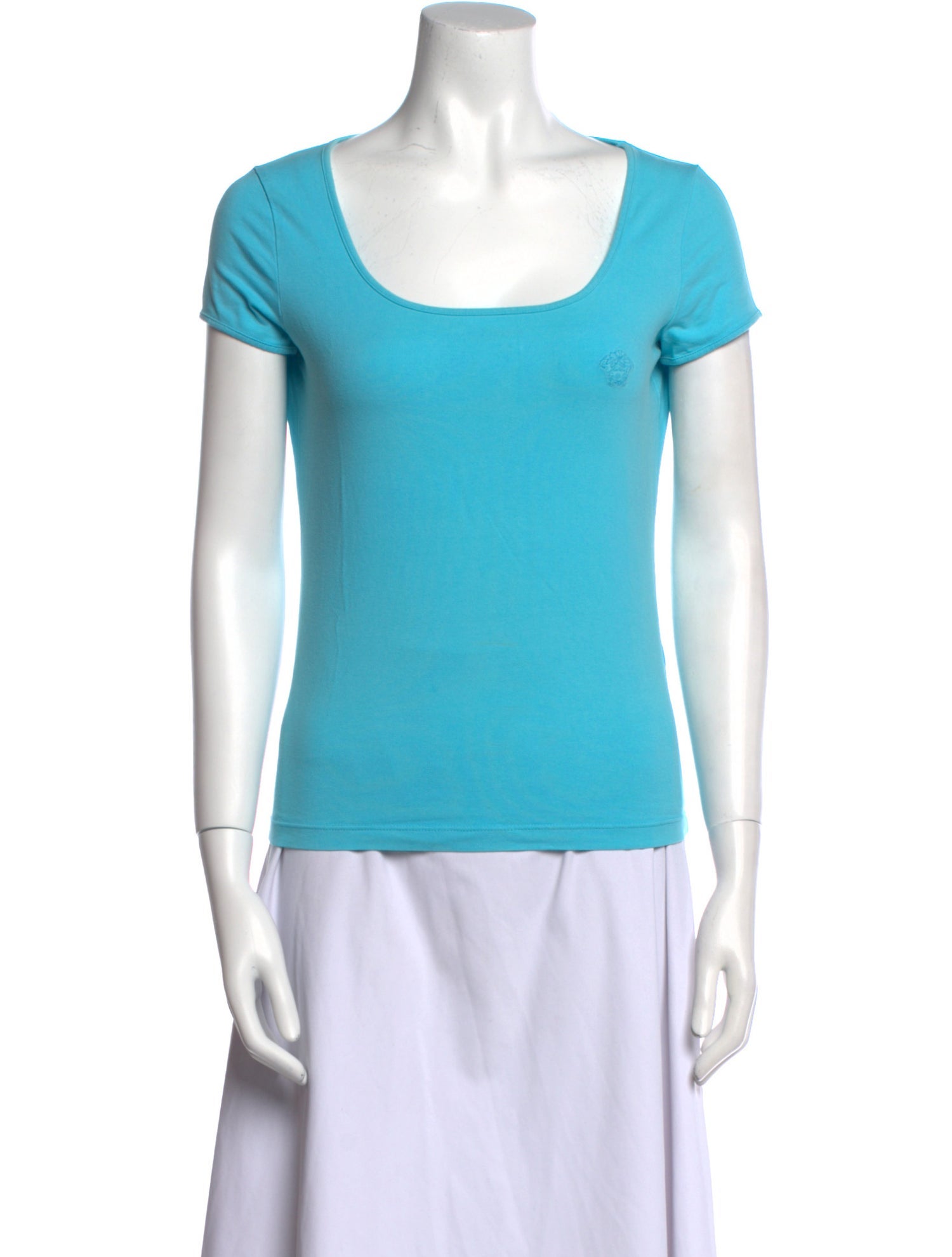 Versace Jeans Couture Scoop Neck Short Sleeve T-Shirt