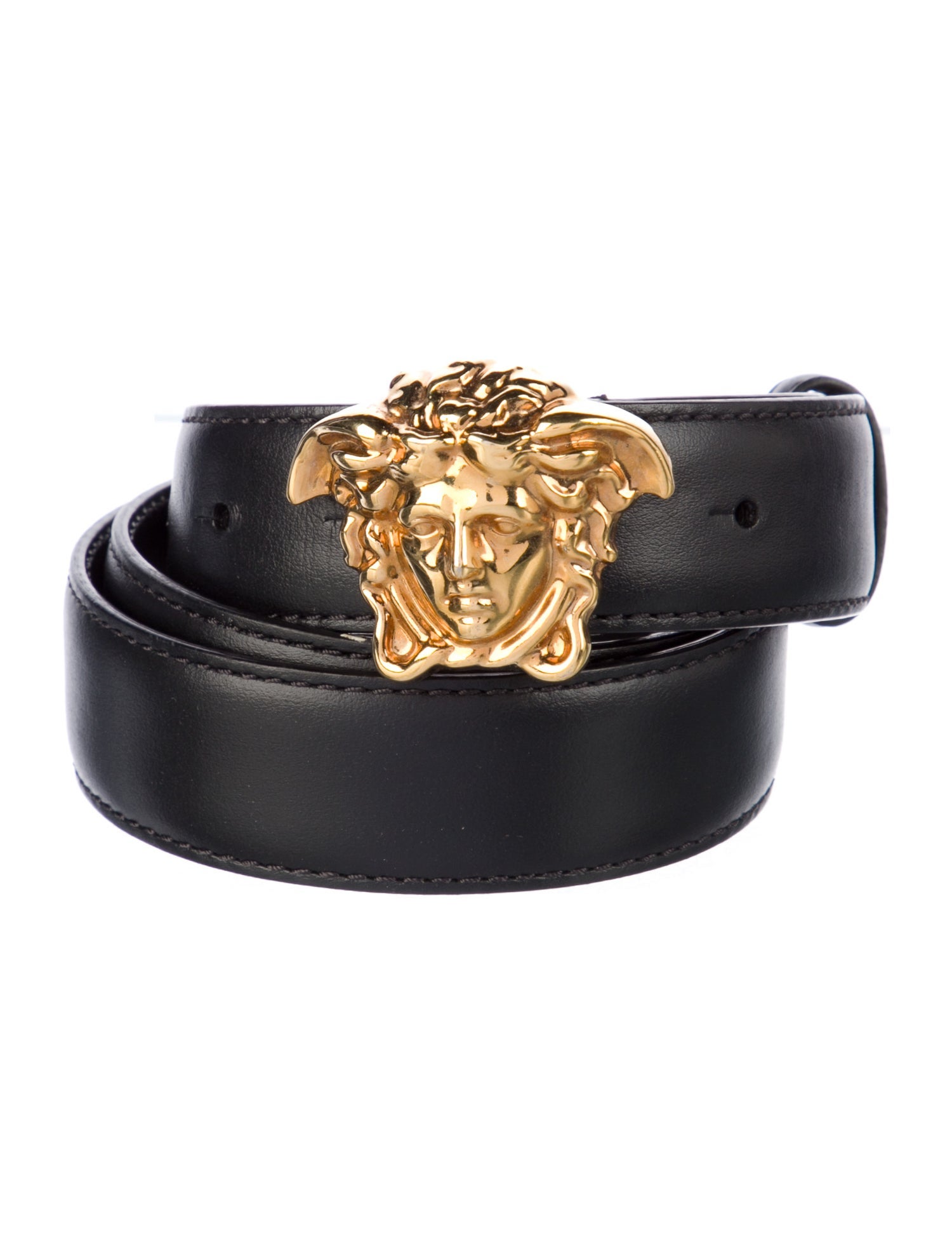 Versace Medusa Insignia Leather Belt