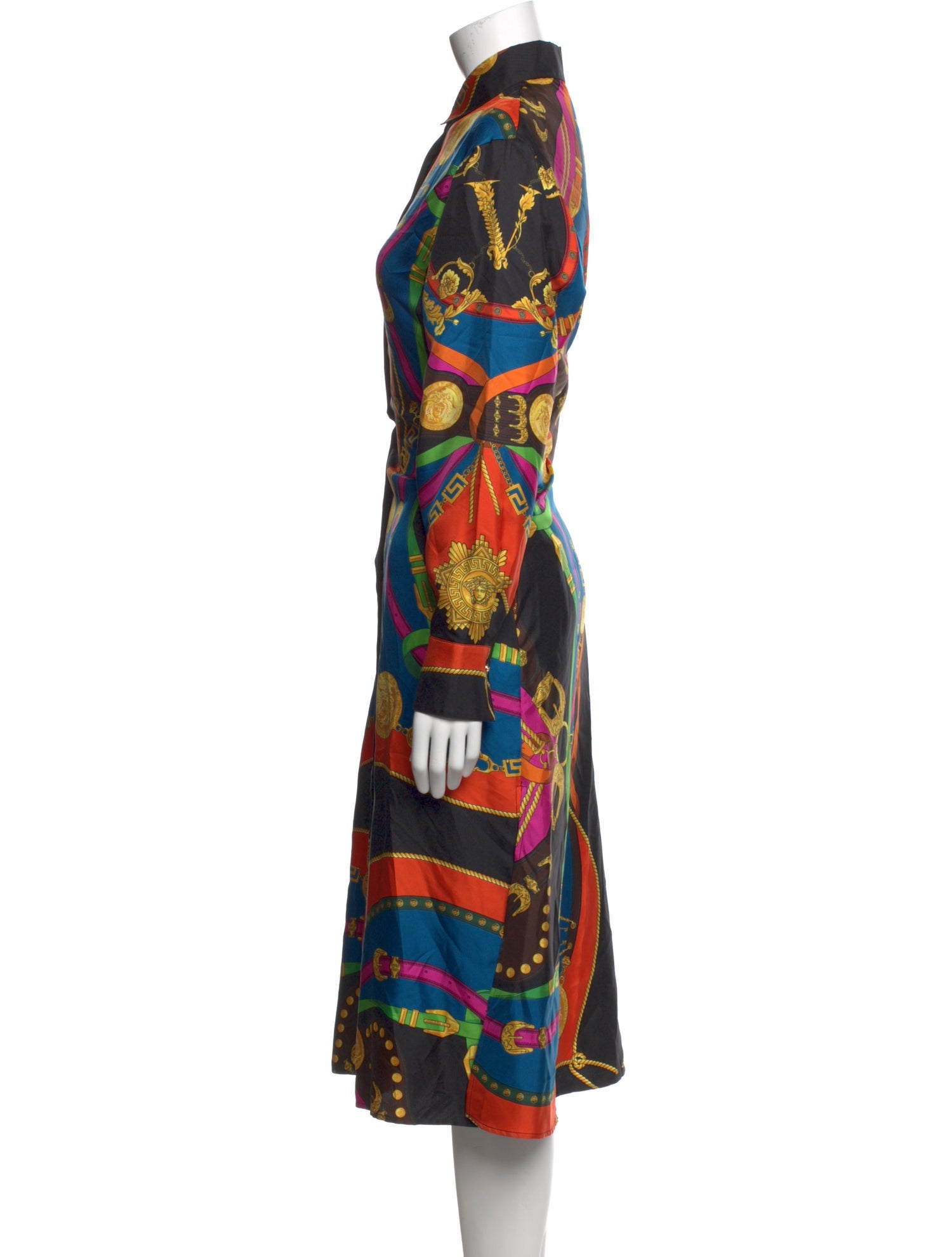 Versace Silk Long Dress