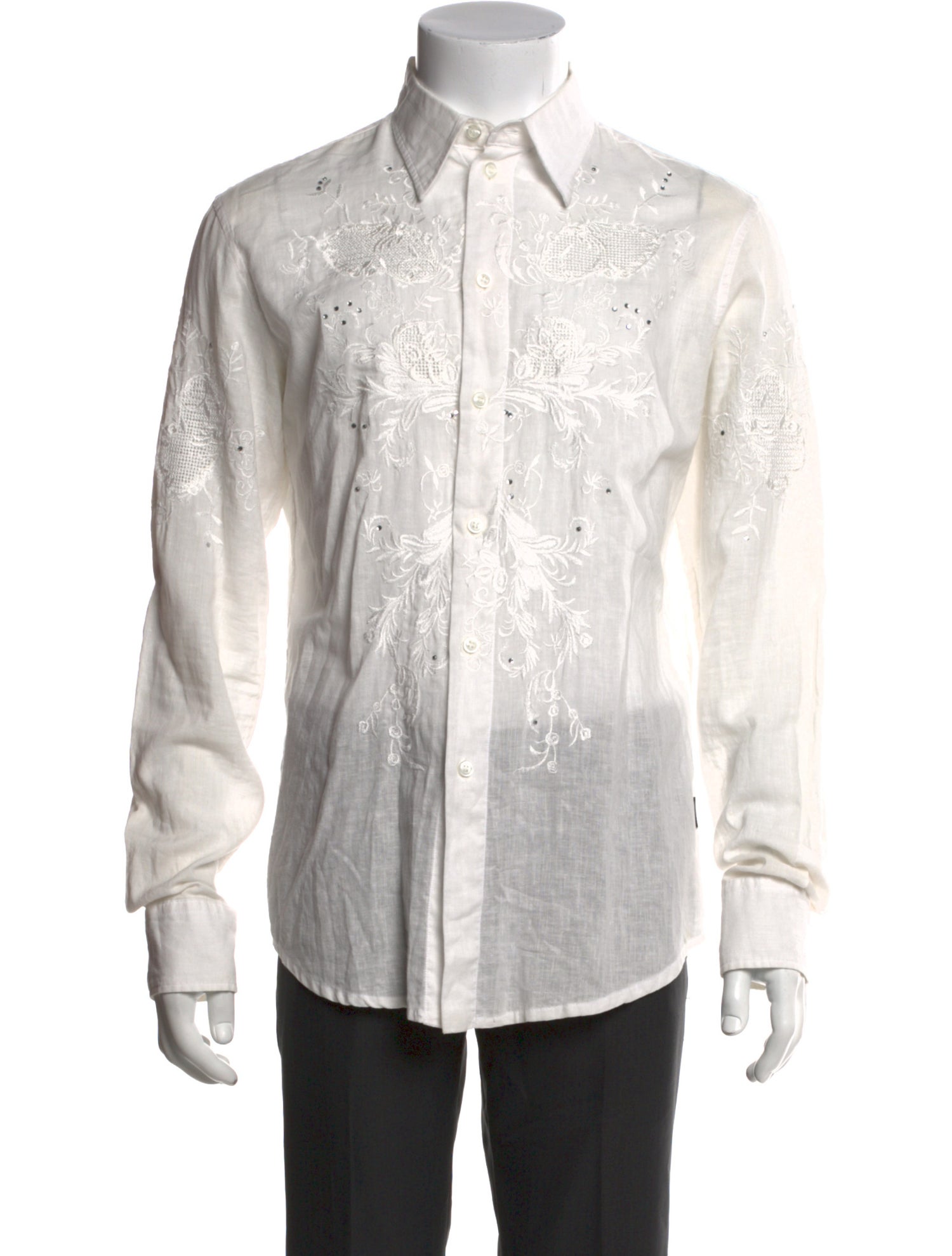 Versace Printed Long Sleeve Shirt