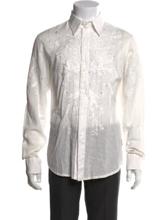 Versace Printed Long Sleeve Shirt