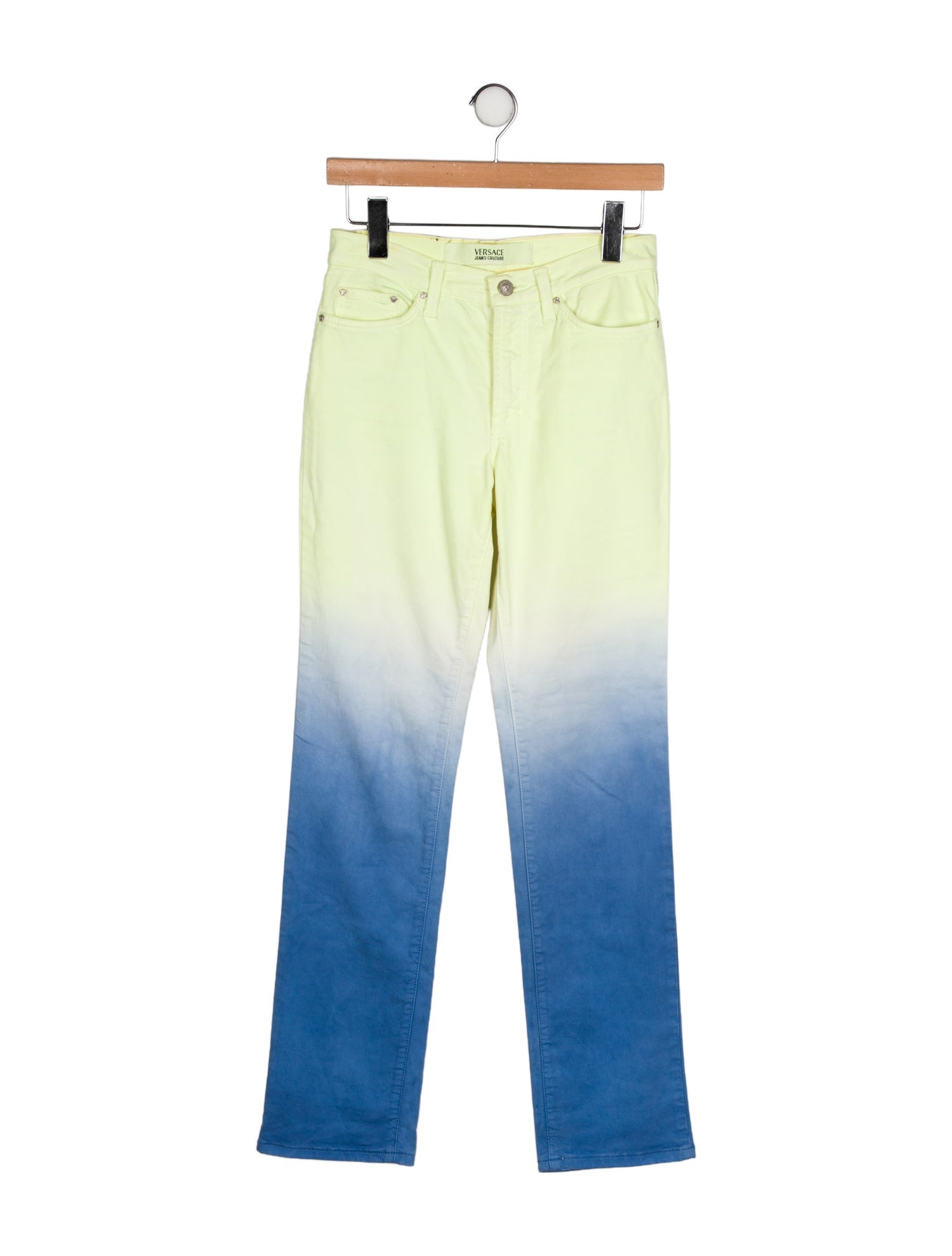 Versace Mid-Rise Straight Leg Jeans