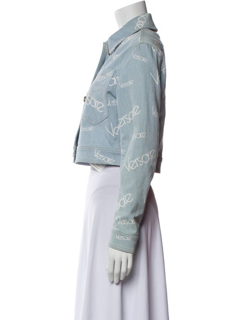 Versace Printed Denim Jacket