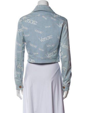 Versace Printed Denim Jacket