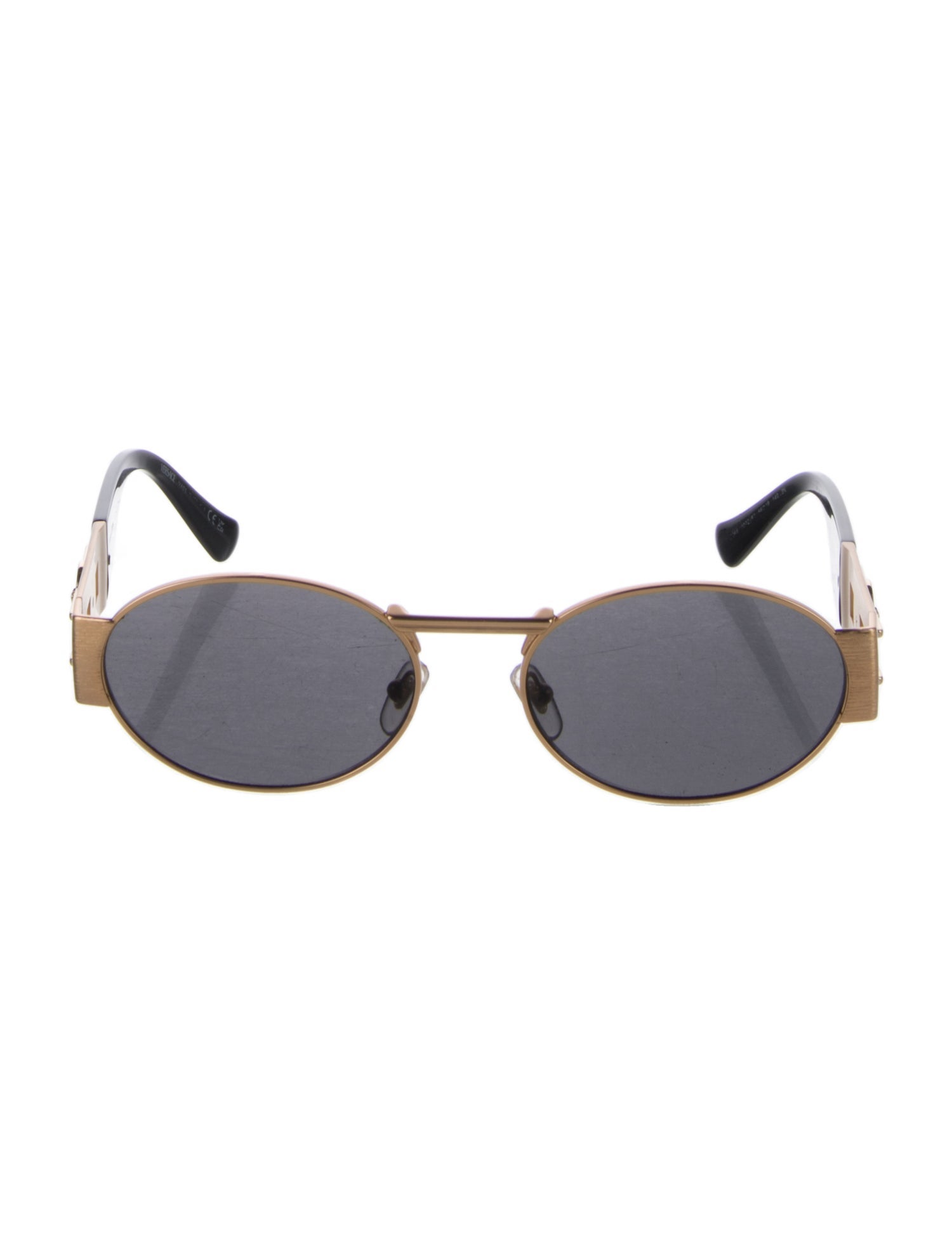 Versace Medusa Insignia Round Sunglasses