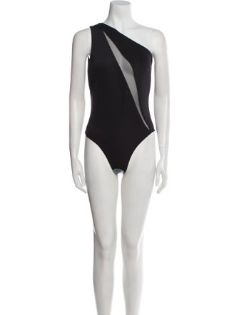 Versace Mesh Accents One-Piece