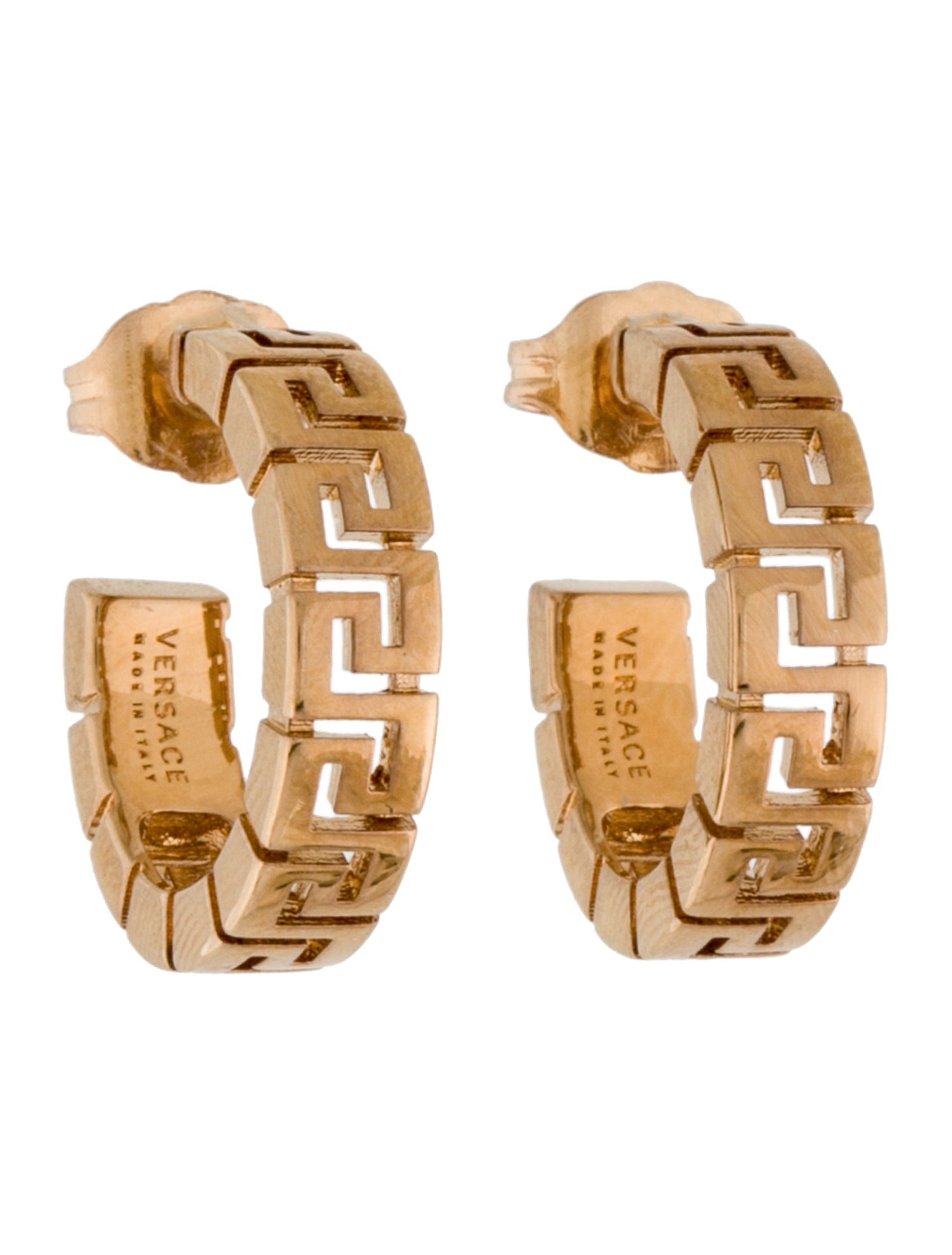 Versace Greca Hoop Earrings