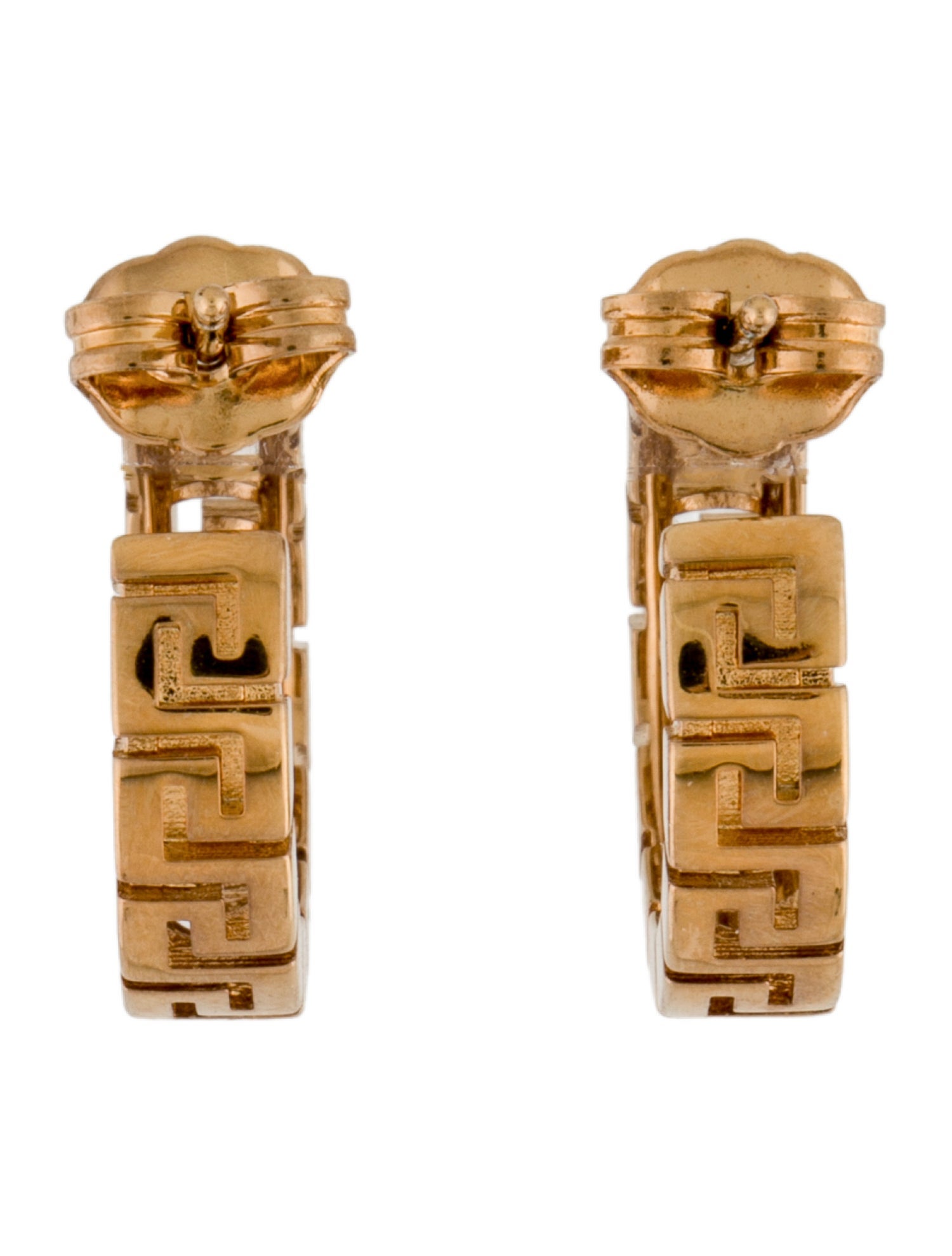 Versace Greca Hoop Earrings