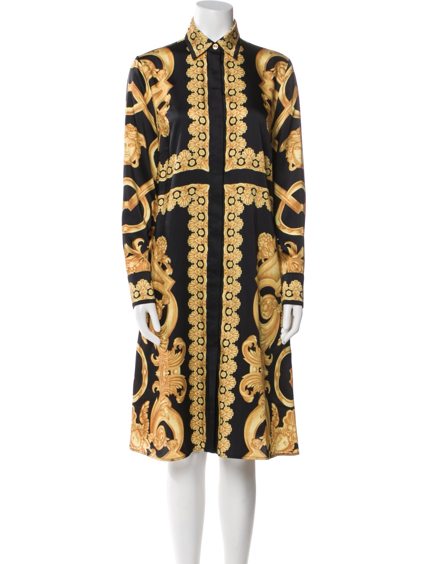 Versace Printed Midi Length Dress