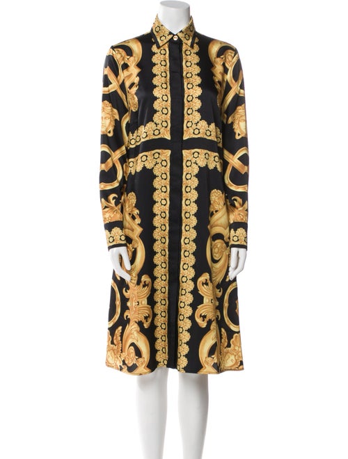 Versace Printed Midi Length Dress