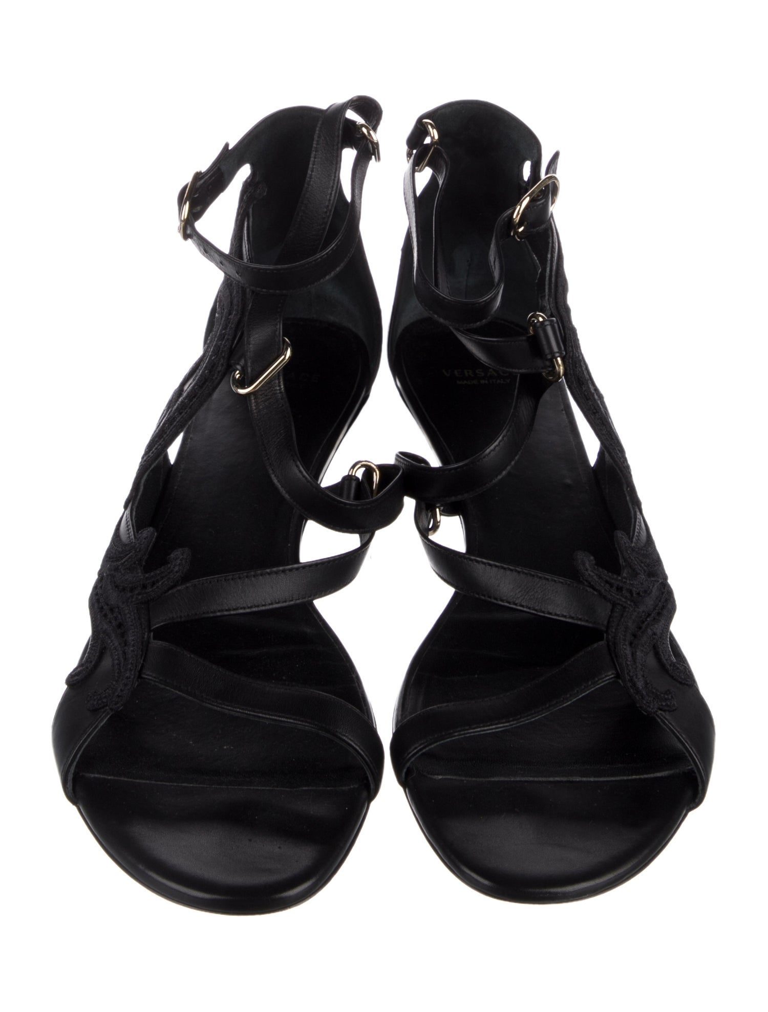 Versace Leather Gladiator Sandals