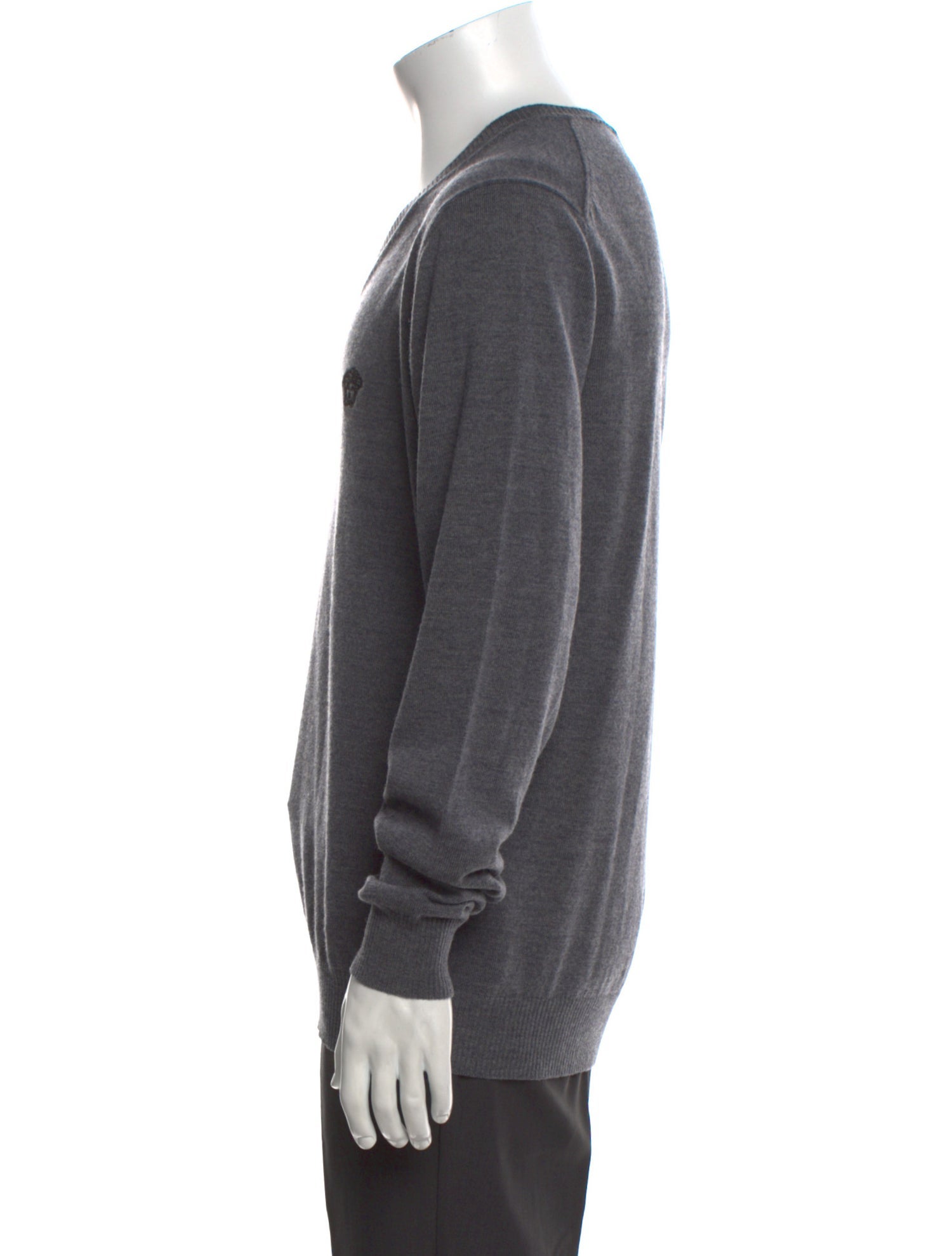 Versace V-Neck Long Sleeve Pullover
