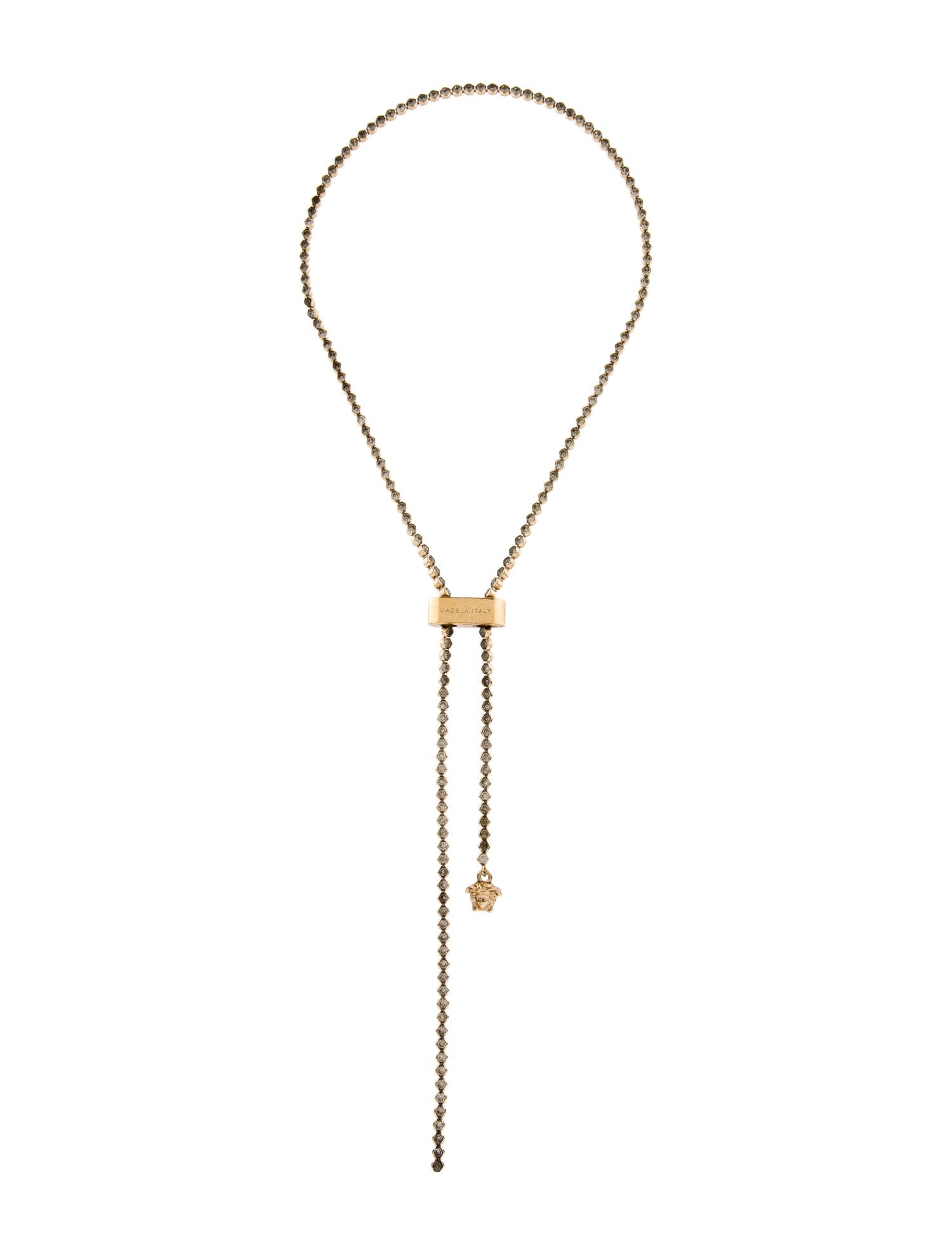 Versace Lock Lariat Necklace