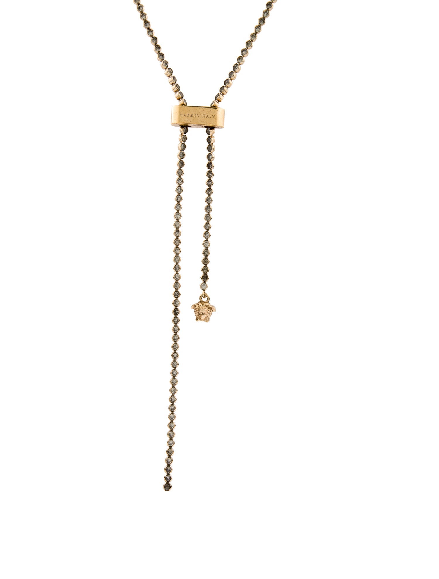 Versace Lock Lariat Necklace
