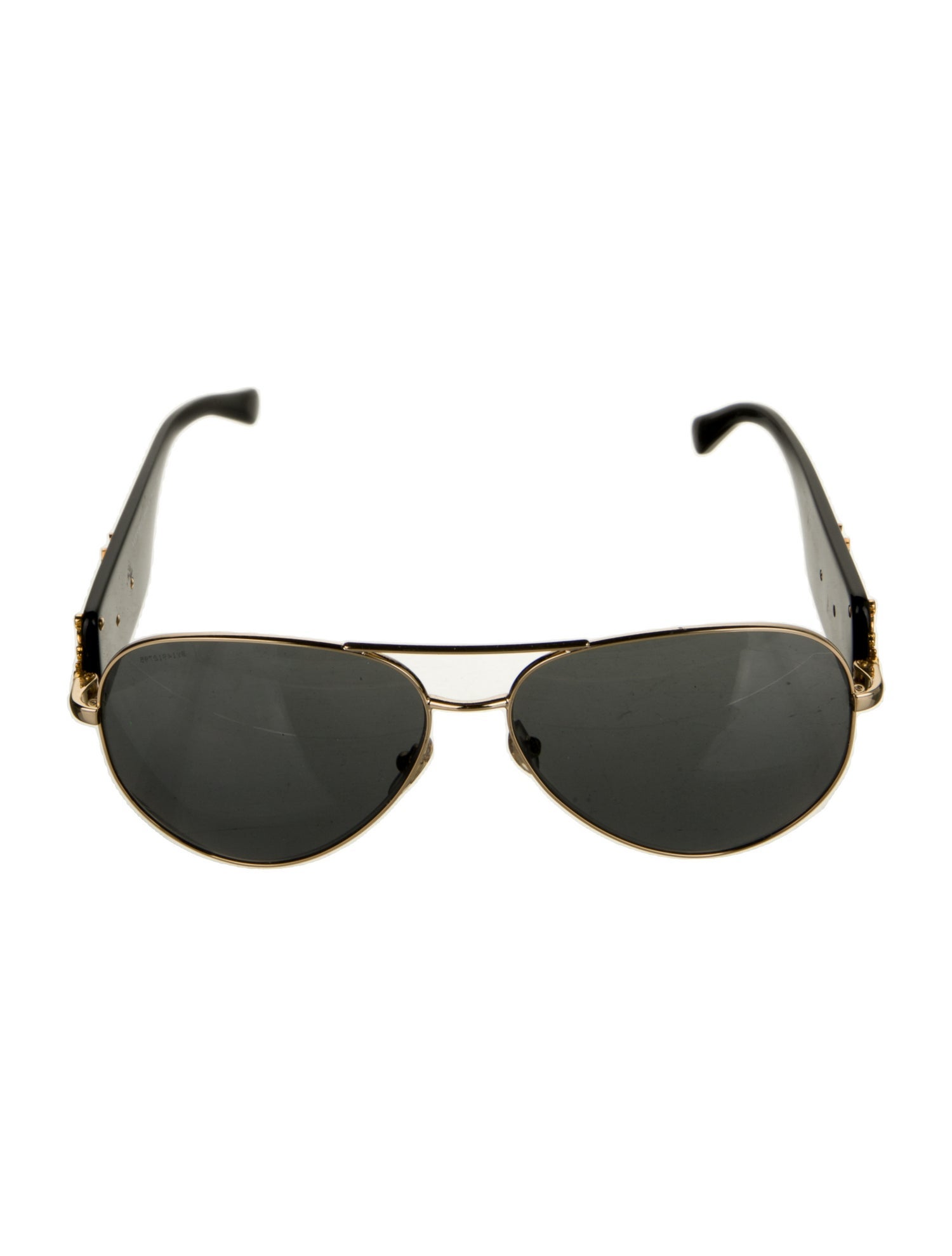 Versace Medusa Insignia Aviator Sunglasses