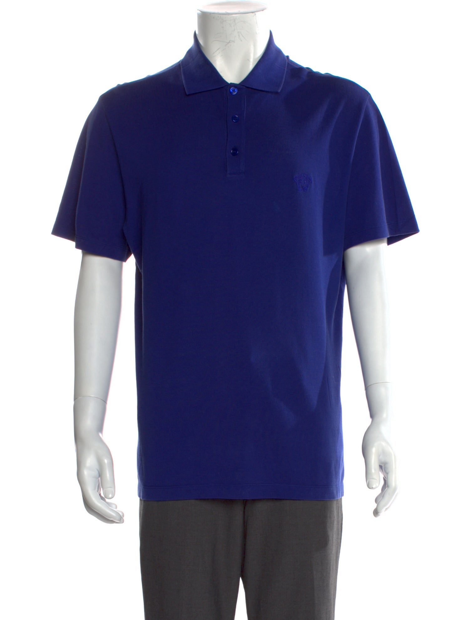 Versace Crew Neck Short Sleeve Polo Shirt