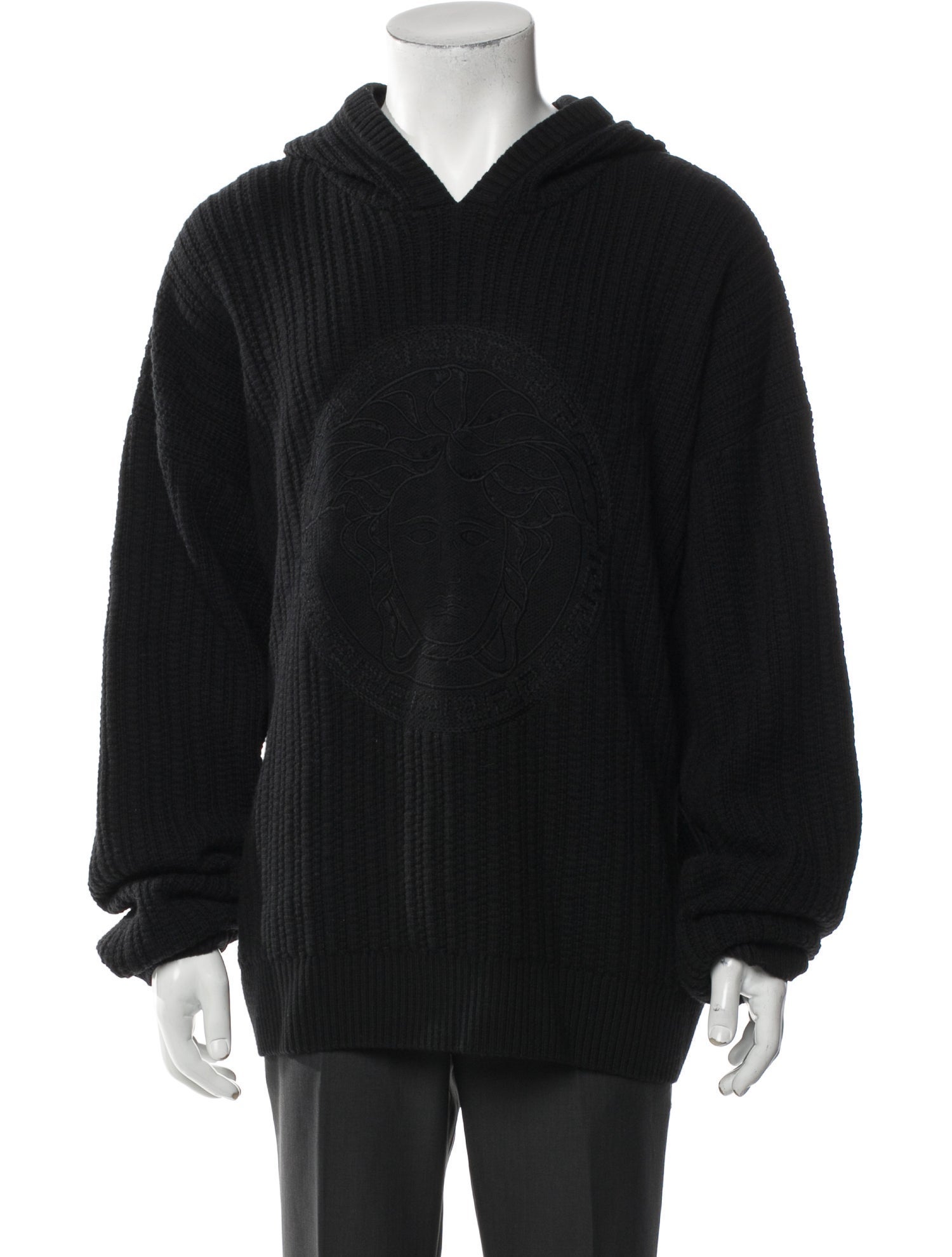 Versace Virgin Wool V-Neck Pullover w/ Tags