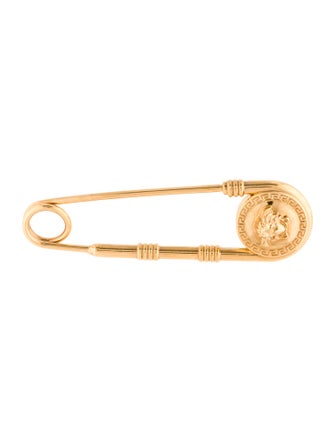 Versace Medusa Safety Pin Brooch