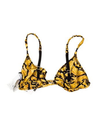 Versace Silk Printed Crop Top