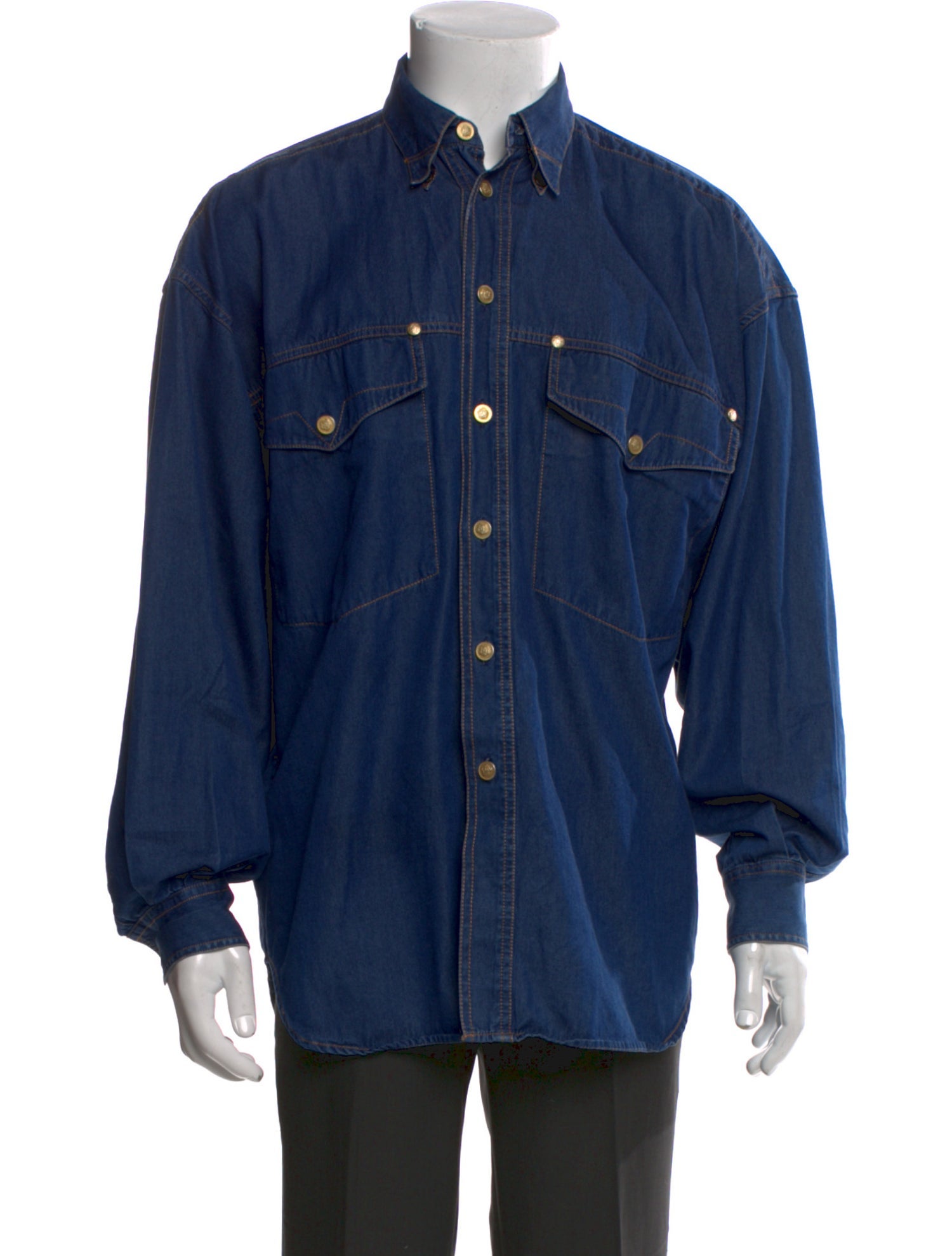 Versace Jeans Vintage 1900's Denim Shirt