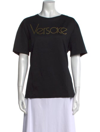 Versace Graphic Print Crew Neck T-Shirt