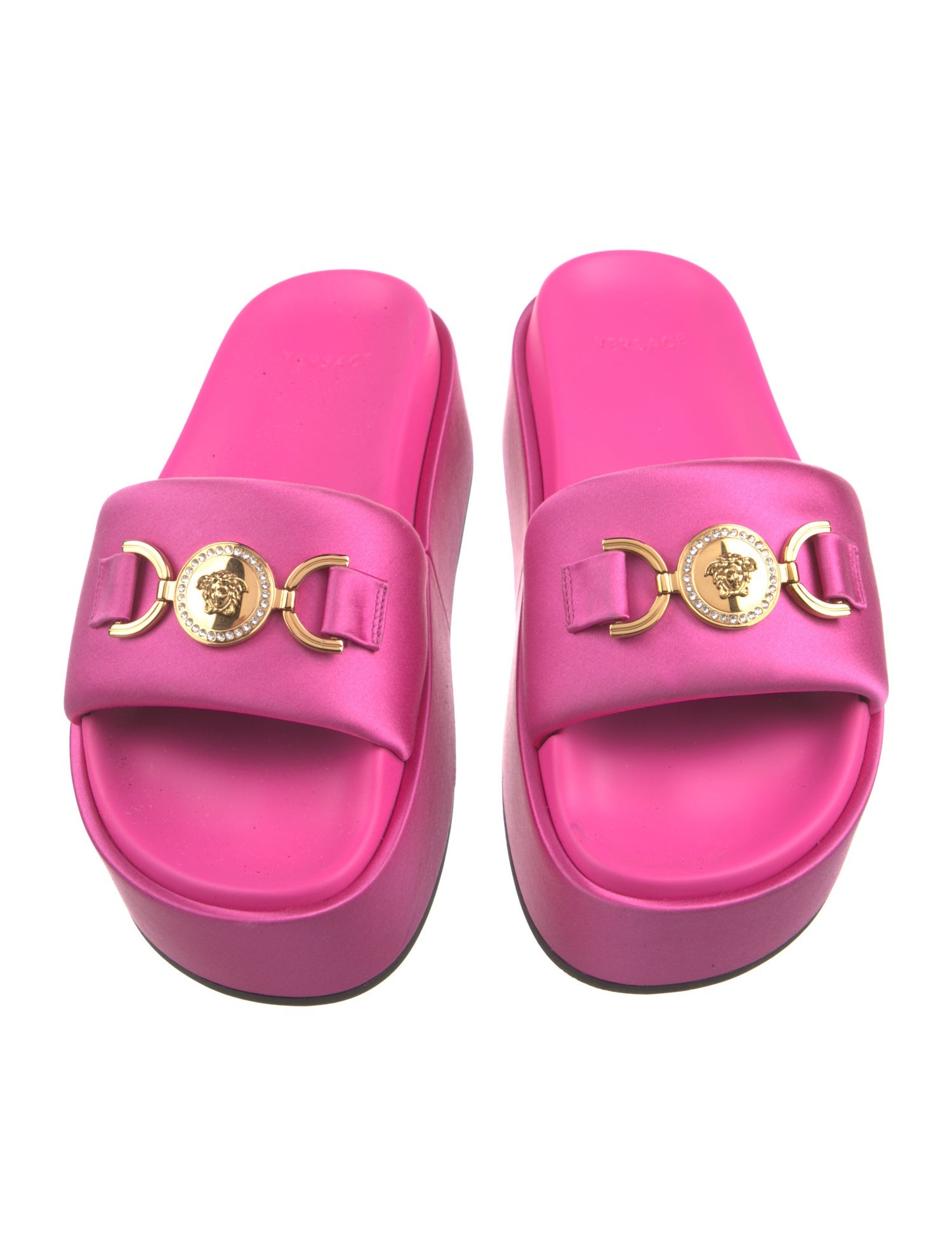 Versace Medusa Insignia Satin Slides