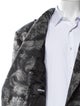 Versace Virgin Wool Floral Print Overcoat