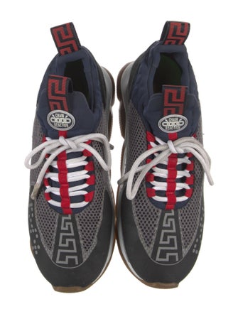 Versace Mesh Printed Athletic Sneakers