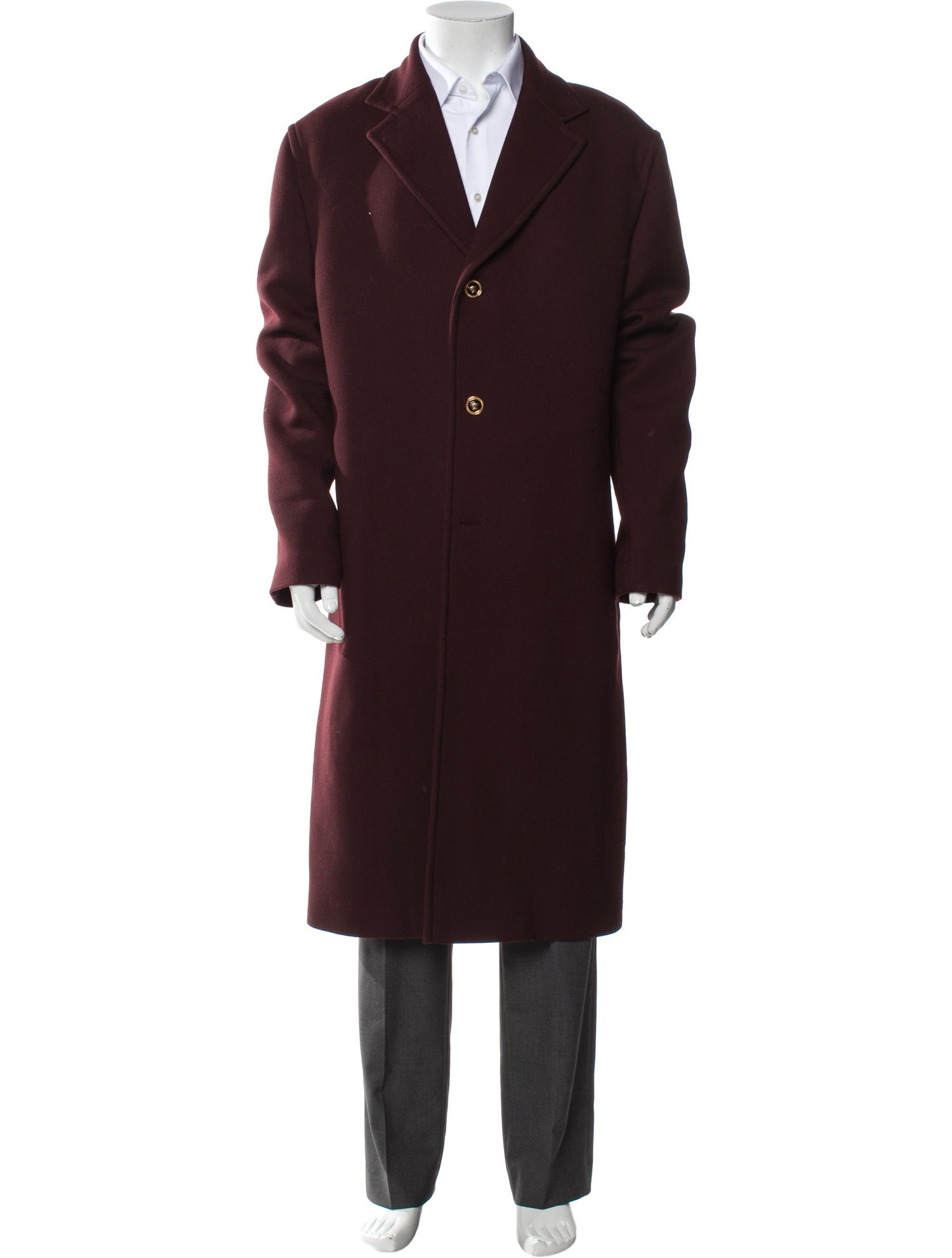 Versace Virgin Wool Overcoat