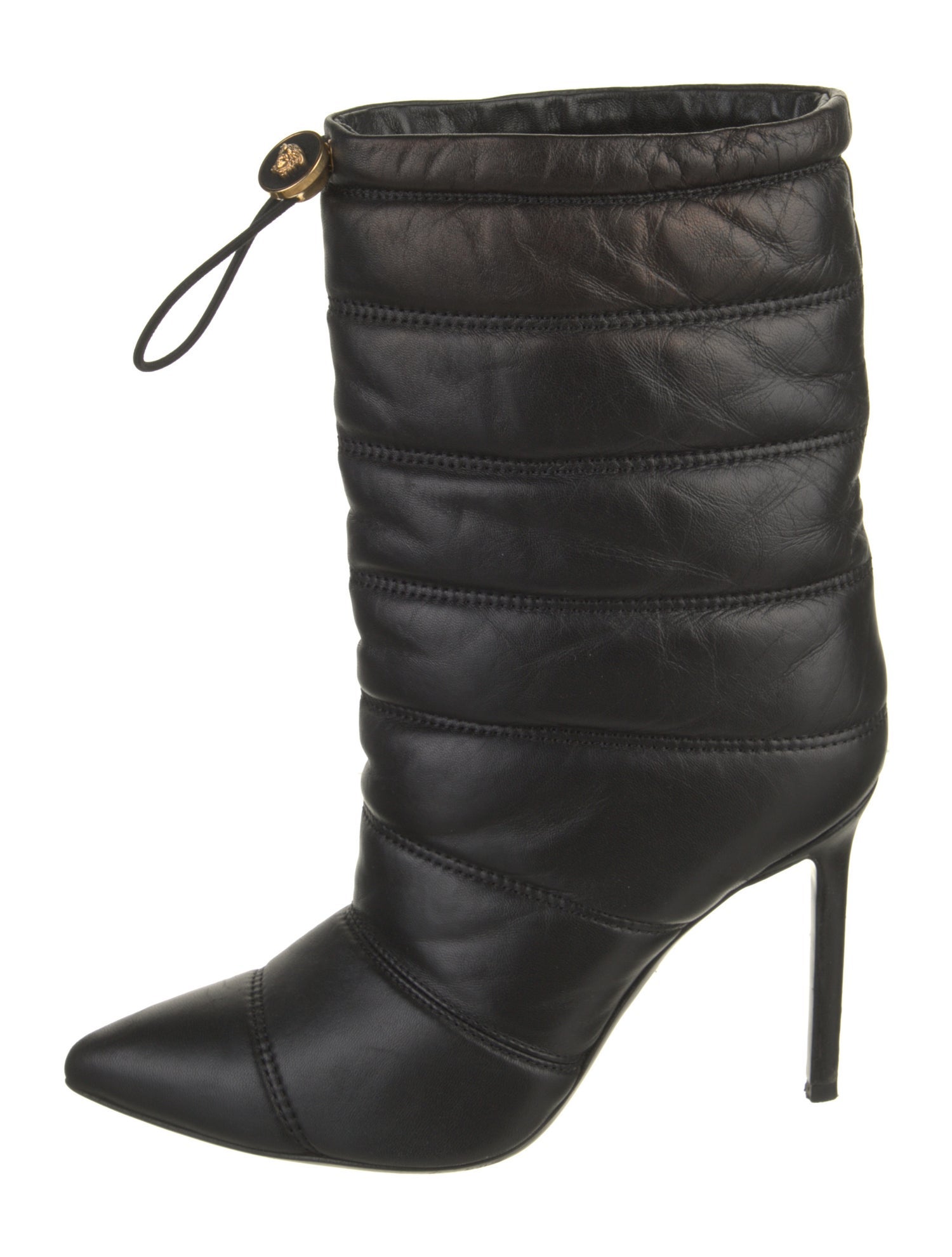 Versace Vintage Leather Lace-Up Boots
