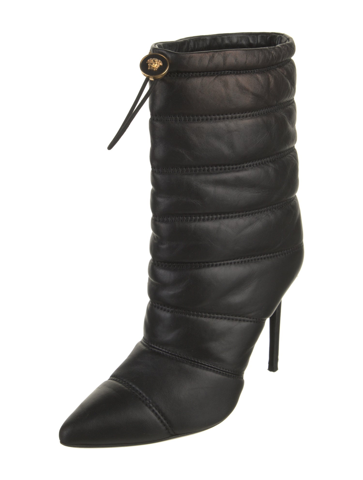 Versace Vintage Leather Lace-Up Boots