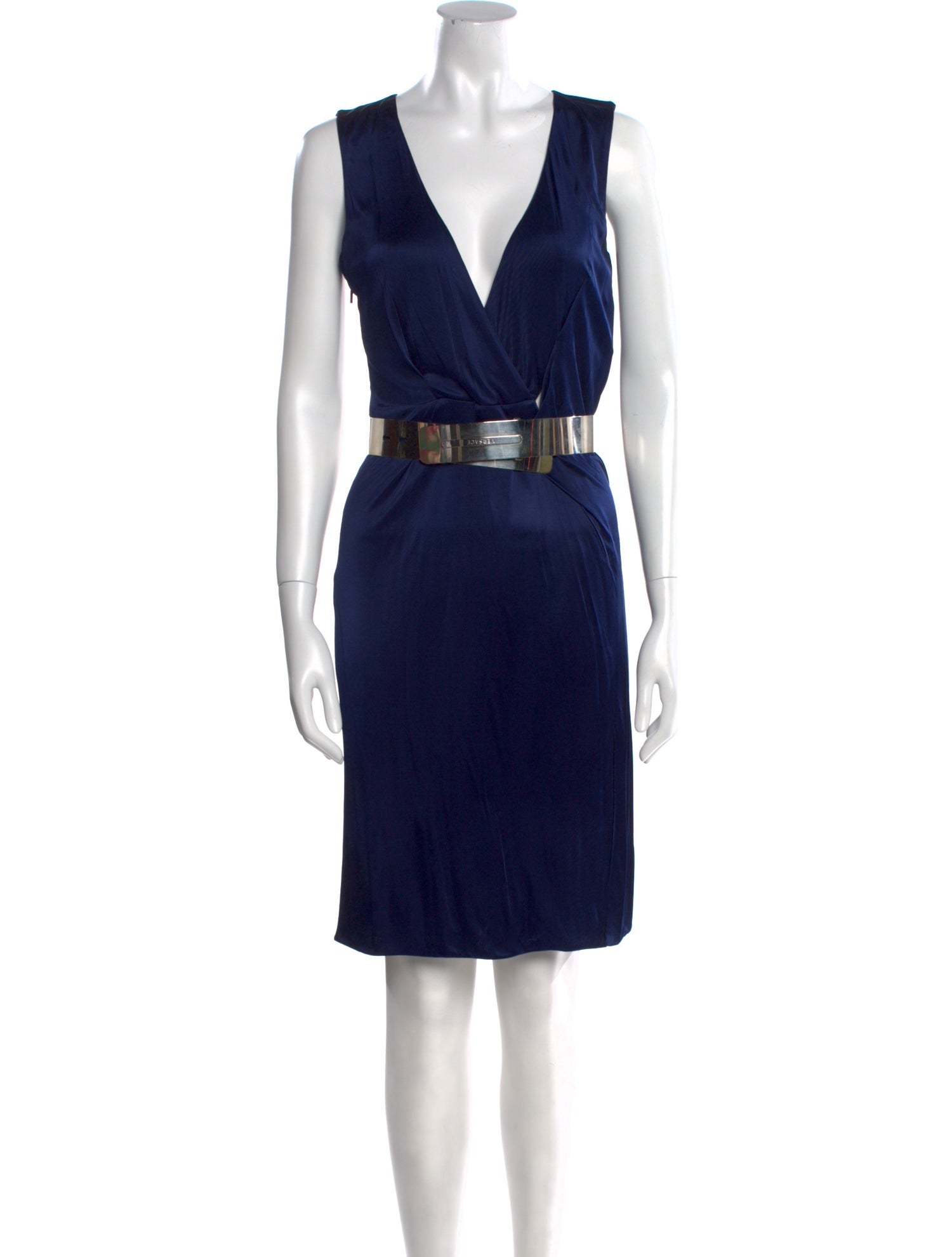 Versace Wool Knee-Length Dress